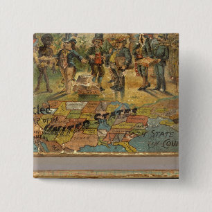 Box Dissected map, Vereinigte Staaten Button