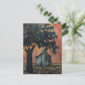 Box Elder Blues mit akustischer Gitarre Postkarte (Stehend Vorderseite)