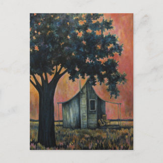 Box Elder Blues mit akustischer Gitarre Postkarte