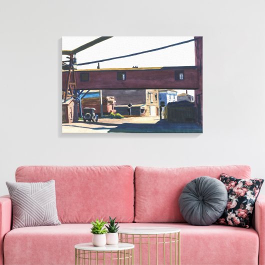 Box Factory, Gloucester | Edward Hopper | Leinwanddruck (Insitu (Wohnzimmer))