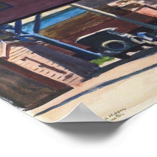 Box Factory, Gloucester | Edward Hopper | Poster (Ecke)