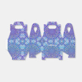 Box für Gable-Favor-Muster in Ice Star Kaleidoscop Geschenkschachtel (Ungefaltet)