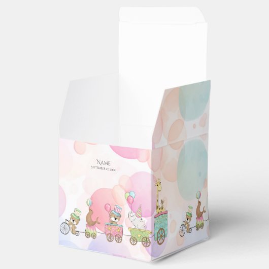 Box für Zirkustiere Geschenkschachtel (Geöffnet)