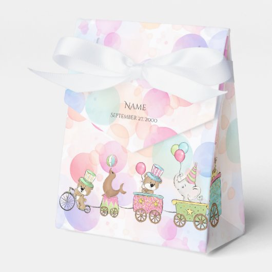 Box für Zirkustiere Geschenkschachtel (Vorderseite)