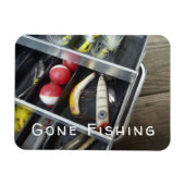 Box "Gone Fishing" Magnet (Horizontal)