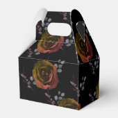 Box "Goth Dark Floral Personalisiert Gastgeschenk  Geschenkschachtel (Rückseite)