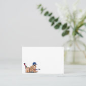 Box-Handyfigur Sat-Thinking Visitenkarte (Stehend Vorderseite)