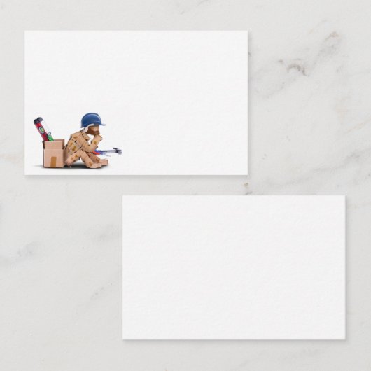 Box-Handyfigur Sat-Thinking Visitenkarte (Vorne/Hinten)