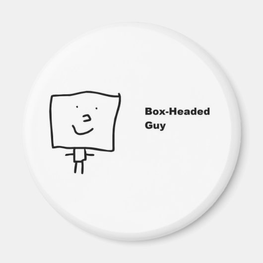 Box-Headed-Typ-Magnet Magnet (Vorne)