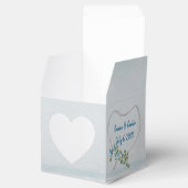Box Hochzeit White Ribbon Herz Bevorzugung Geschenkschachtel (Geöffnet)