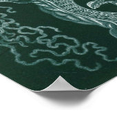 Box jellyfish (Cubomedusae) - Ernst Haeckel Poster (Ecke)