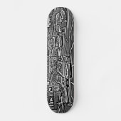 Box Junction in B&W Skateboard (Vorderseite)
