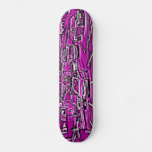 Box Junction in Magenta Skateboard (Vorderseite)