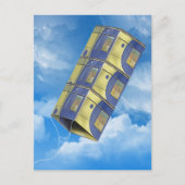 Box Kite in Sky Postkarte (Vorderseite)