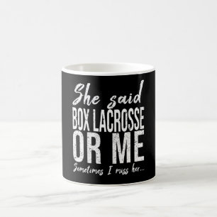 Box Lacrosse-Sportgeschenk Kaffeetasse
