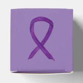 Box "lila Awareness Ribbon Custom Take Out" Geschenkschachtel (Oben)