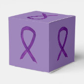 Box "lila Awareness Ribbon Custom Take Out" Geschenkschachtel (Rückseite)