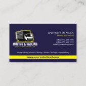 Box-LKW-Transport-, Haupt- oder Zustelldienst Visitenkarte (Rückseite)