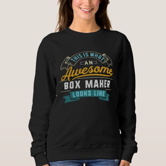 Box Maker Awesome Job Occupation Graduation Sweatshirt (Vorderseite)