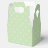 Box "Meadow Green Polka-Dot Bevorzugung" Geschenkschachtel (Geöffnet)