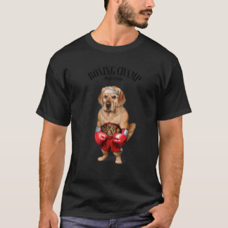Box-Meister Golden Retriever Hund Kämpfer 1 T-Shirt