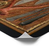Box mit anatomischen Instrumenten Poster (Ecke)
