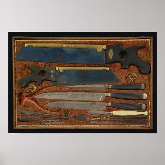 Box mit anatomischen Instrumenten Poster (Vorne)