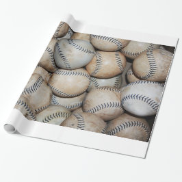 Box mit Baseballs Geschenkpapier