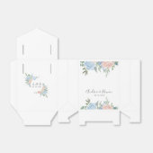 Box mit blauen und rosafarbenen Gastgeschenk Hochz Geschenkschachtel (Ungefaltet)