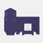 Box mit blauen und weißen Gastgeschenk Hochzeiten Geschenkschachtel (Ungefaltet)