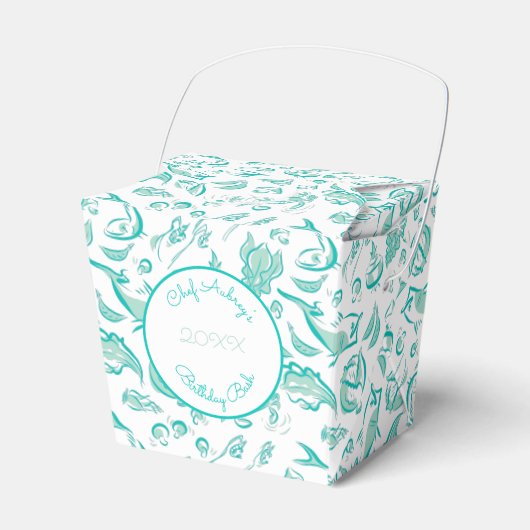 Box mit chinesischer Küche Zeichnend "Take-out" Geschenkschachtel (Vorderseite)