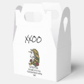 Box mit dem Gastgeschenk "White Warrior Unicorn" Geschenkschachtel (Geöffnet)