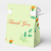 Box mit grünem Flower Umschlag Geschenkschachtel (Rückseite)