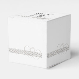 Box mit Herz-Kreislauf-Gastgeschenk Hochzeit Geschenkschachtel