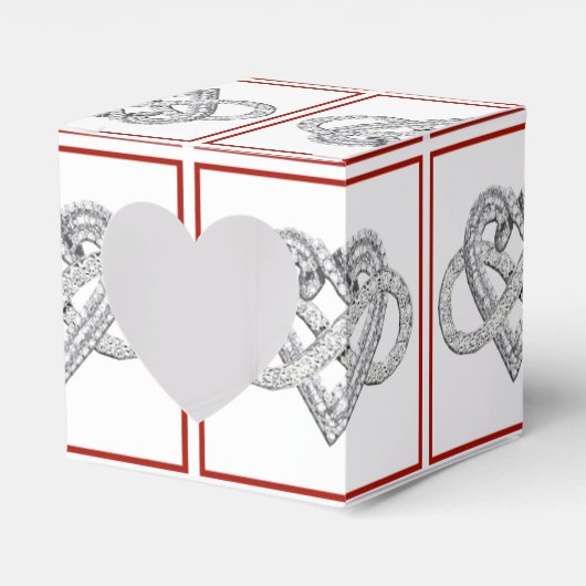 Box mit Infinity Heart Favor Geschenkschachtel (Vorderseite)