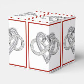 Box mit Infinity Heart Favor Geschenkschachtel (Rückseite)