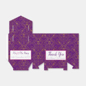 Box mit lila und Goldvorzügen Geschenkschachtel (Ungefaltet)