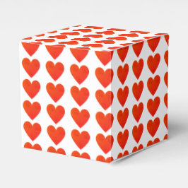 Box mit Niedlichem rotem Herz-Muster für klassisch Geschenkschachtel