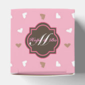 Box mit Personalisierter Gastgeschenk Hochzeit in  Geschenkschachtel (Oben)