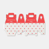 Box mit Roten Herzen - Valentinstag Gefallen Box Geschenkschachtel (Ungefaltet)