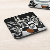 Box mit Schach-Keepake Getränkeuntersetzer (Linke Seite)