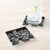 Box mit Schach-Keepake Glasuntersetzer (Schrägansicht)