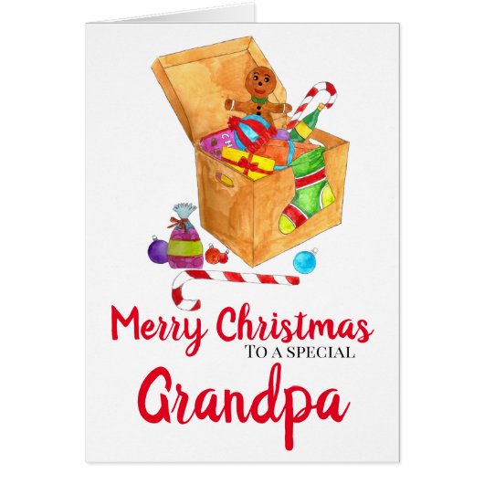 Box mit Weihnachtsgeschenke benutzerdefinierbar (Vorne)