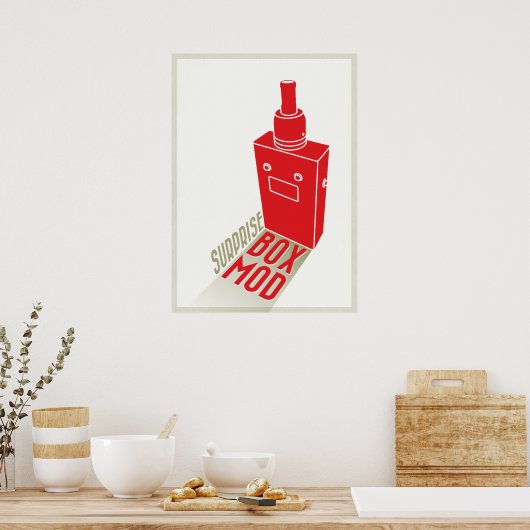 Box-Mod-Überraschung Poster (Küche)