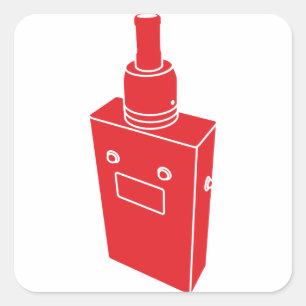 Box-Mod-Überraschung Quadratischer Aufkleber