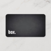 box. Modern Minimalist Blackboard Professional Visitenkarte (Vorderseite)