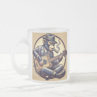 Box Monkey-Tasse Mattglastasse