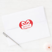 Box of Happiness Heart Sticker Red & White Design (Umschlag)
