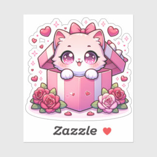 Box of Joy Kitten Aufkleber