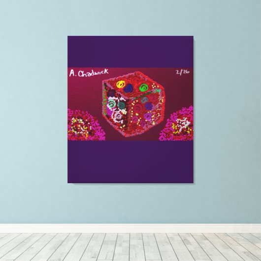 Box of Sixteen Roses Leinwanddruck (Insitu (Holzboden))